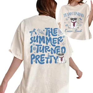 Cousins Beach, EST 2009 Shirt, Team Conrad Belly Jeremiah Shirt, Summer I Turned Pretty Tee, We Will Always Have Summer, Summer shirt T-Shirt Men's Size Medium, Unisex T-shirt For Men Women, Womenswear Top, gift for her