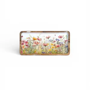 Spring Flowers 17" Tray