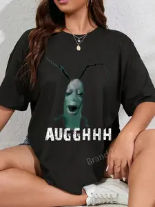 100% Cotton Cursed Plankton Meme Funny Memes T-Shirt for Men Women Youth Whimsical Playful Design Vintage Distressed Pop Culture Gift