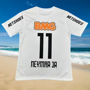 11/12 Season Home Neymar White No. 11 Short-Sleeve Soccer Jersey