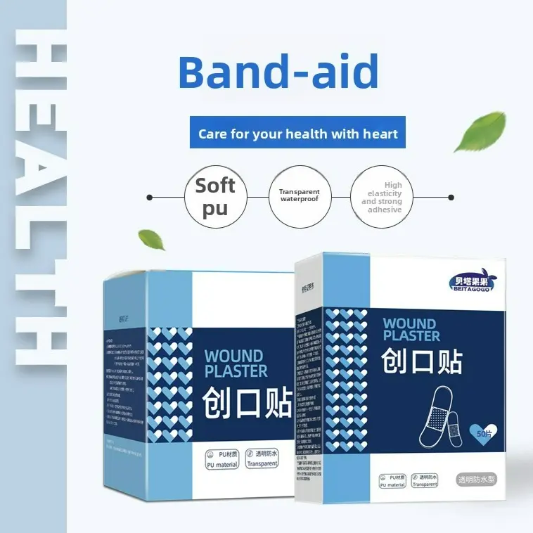 Waterproof Band-Aid Transparent Invisible Hemostatic Anti-wear Feet Cover Scars Breathable Water Bathing Swimming Band-Aid 72 × 22Mm Widened Model [120 Pieces]