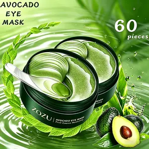 Avocado Water Gel Eye Patches - 60 Pcs, Nutritious Collagen Moisturizing Treatment for Dark Circles, Puffiness, Anti-Aging, Hydrating Daily Eye Care to Smooth and Restore Youthful Skin