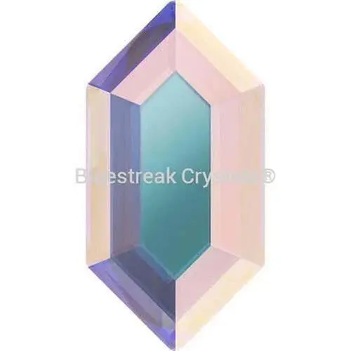 Bluestreak Crystals Non-Hotfix Hexagon Rhinestones (2776) Crystal AB, Ideal for Nail Art Enthusiasts, Bestreak Crystals