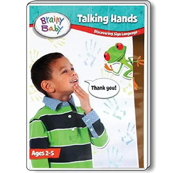 Used Book - Brainy Baby Talking Hands Sign Language Tutorial DVD, Discovering Sign Language Deluxe Edition - English