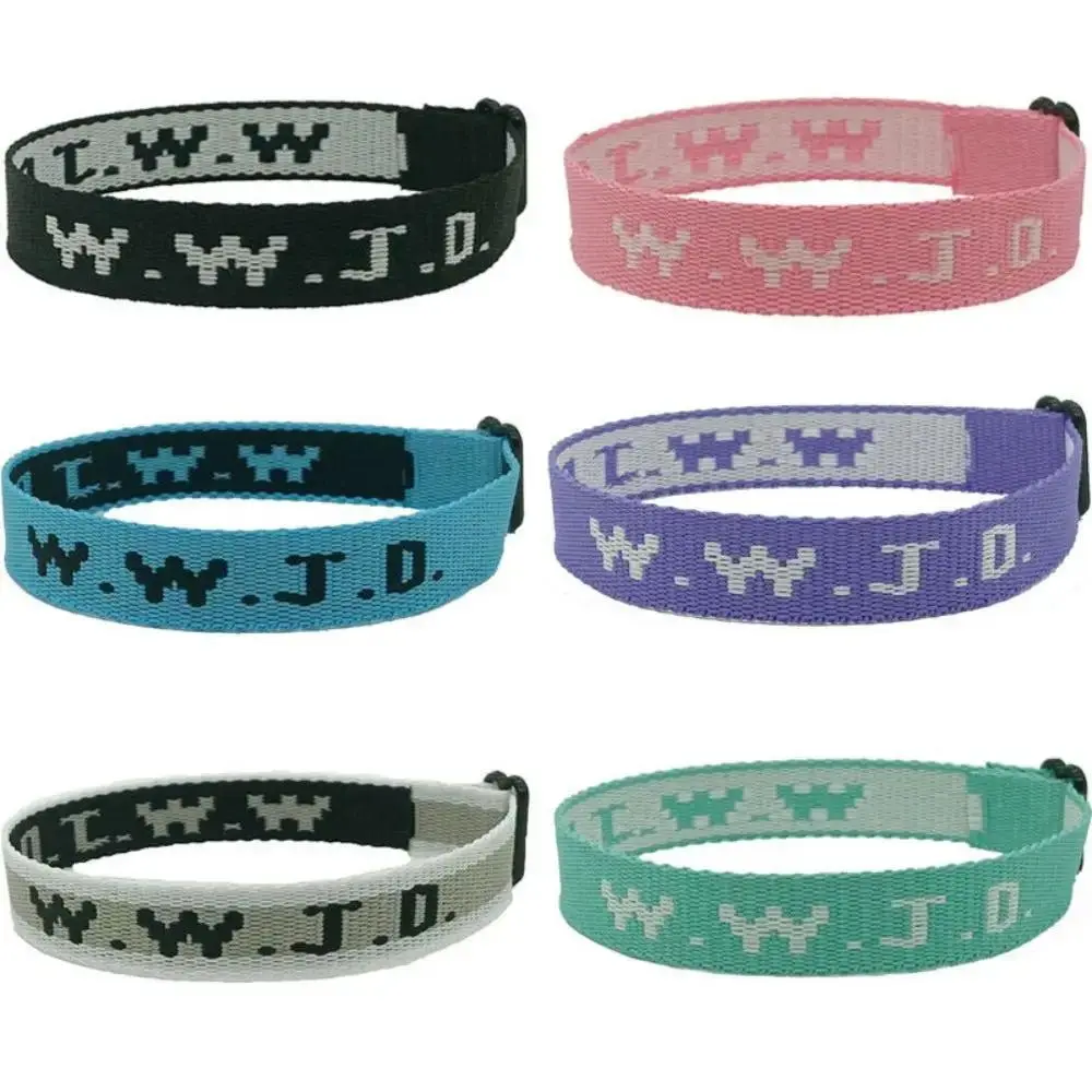 WWJD Braided Rope Bracelet