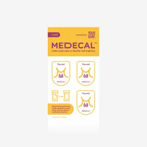 Thyroid Medecal - Removable Label Decal - Identify and Organize Medications