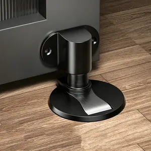 Strong Magnetic Door Stopper, Adjustable Adhesive Door Buffer, Wall Protection, Prevents Damage, Ideal for Home and Office Use