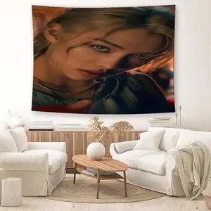 STRAY-K-ZYD FELIXS Tapestry Suitable for Photo Backdrops, Wrinkle-Resistant Soft Wall Hanging with FELIXS, Horizontal Peach Skin Fabric Poster for Dorm Room Decor, Portable for Cheering Parties, Gift for &, Easy to Hang