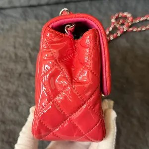 Pre-owned CHANEL Classic Patent Single Flap Crossbody Bag