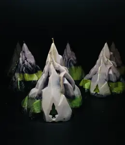 CandleQwest Zombie Survival Candle - Discover your smelly fate inside! Character Pins + Game Elements - Treasure Candle burns like LAVA & a VOLCANO