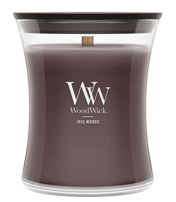 IRIS WOODS WoodWick 10oz  Jar Candle Burns 100 Hours