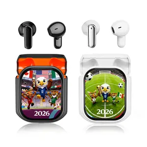 Wireless Earbuds Bluetooth Headphones – Stereo Sound, Long Battery Life,Ear Buds with Multifunctional Touch Screen for  Sports.