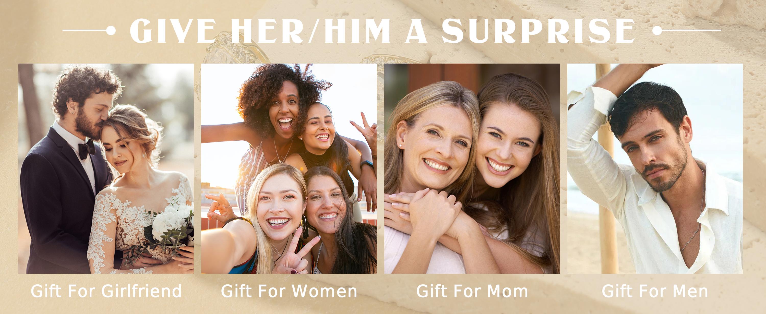 MILACOLATO Cubic Zirconia Stud Earrings | Hypoallergenic Sterling Silver Post Earrings | Big Brilliant Stud Earrings for Women Men FallFreshness