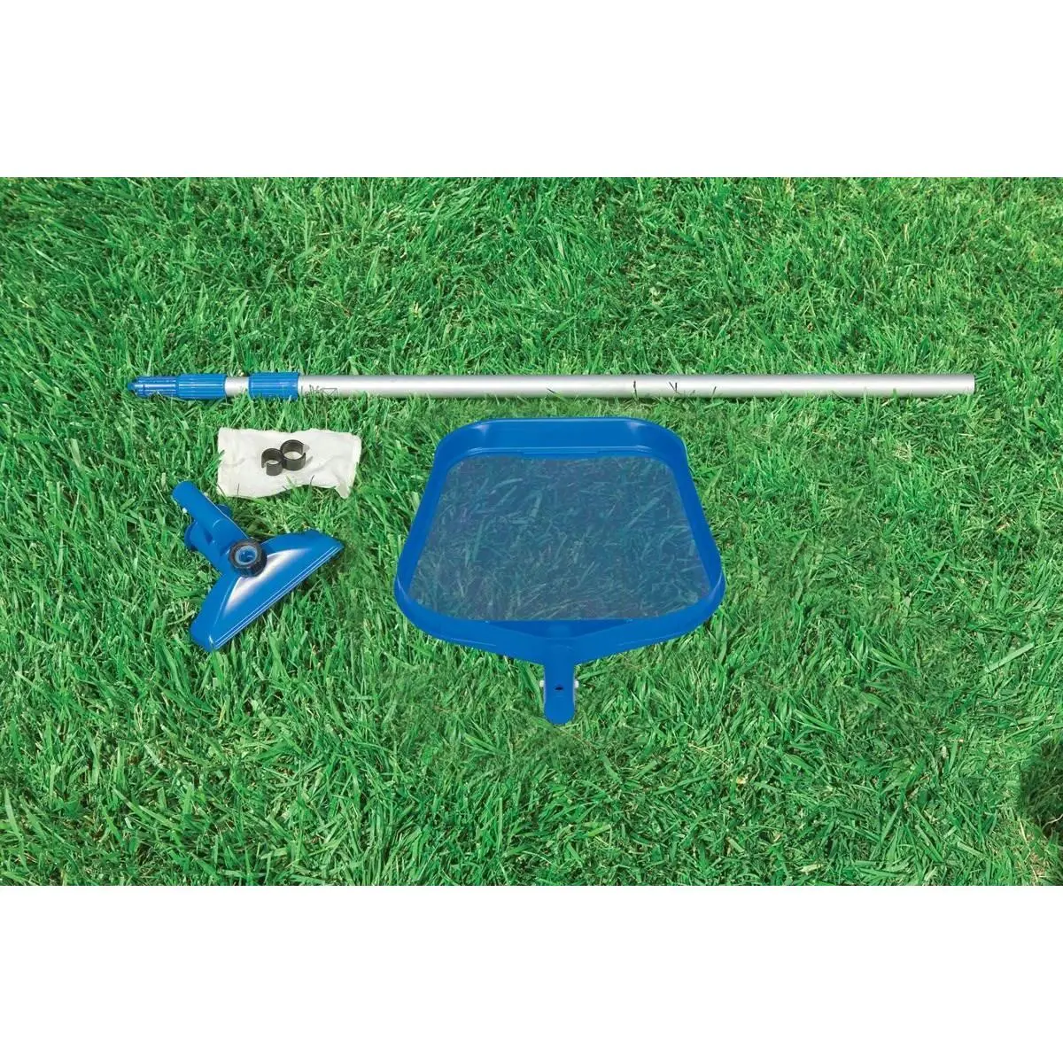 Intex Cleaning Maintenance Swimming Pool Kit w/ Vacuum, Skimmer & Pole | 28002E Intex Cleaning Maintenance Swimming Pool Kit w/ Vacuum, Skimmer & Pole | 28002E
