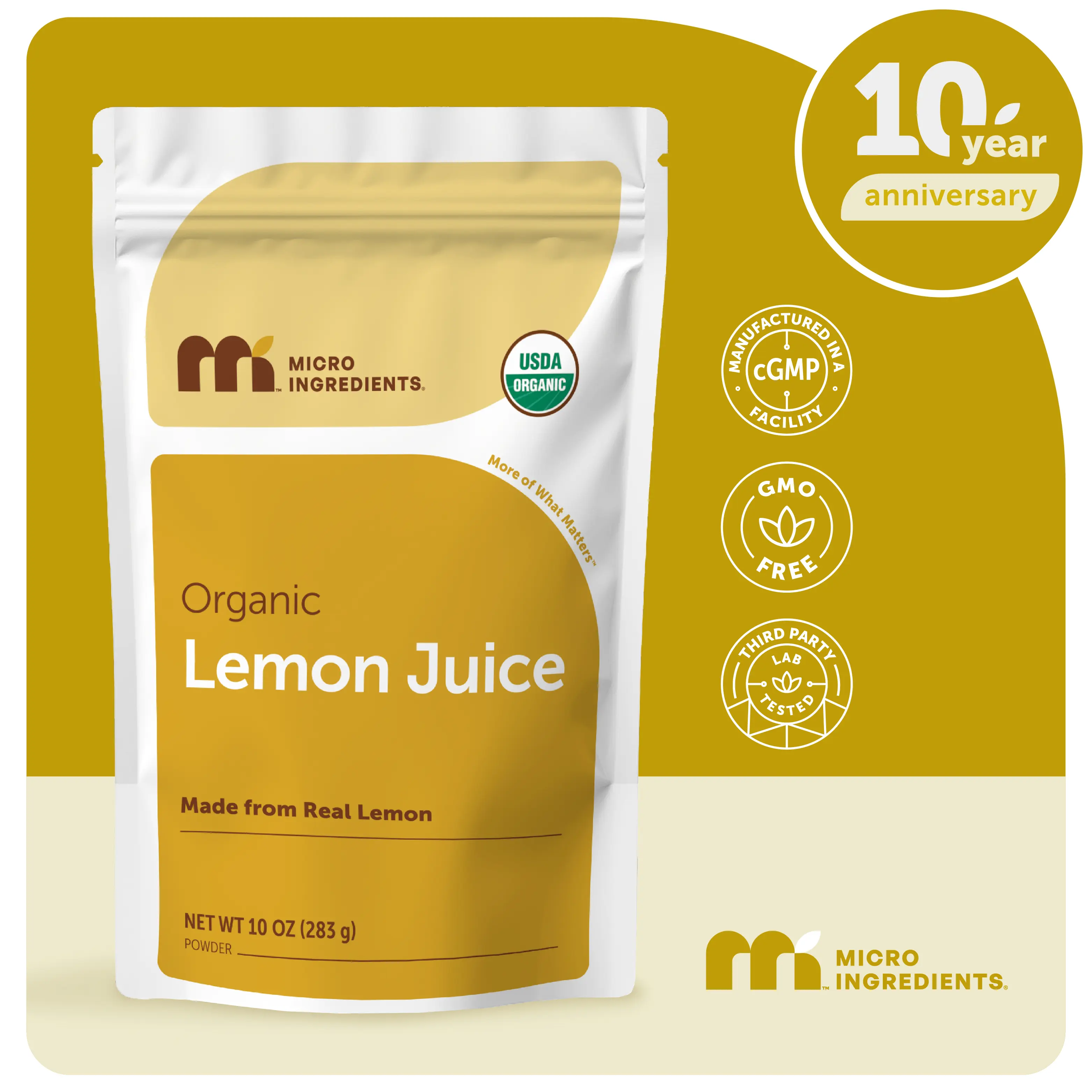 Micro Ingredients Organic Lemon Juice Powder Micro Ingredients Organic Lemon Juice Powder