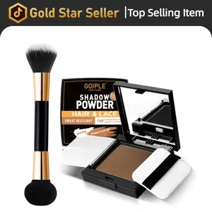 GOIPLE Root Touch Up Hair Color,Natural Finish Hair Fibers for Thinning Hair,Cruelty Free Hairline Powder - Instantly Cover Touch Up, Hair Color Root Touch Up Powder, Hair Thickener for Women & Men&Girls&Boys (Brown)