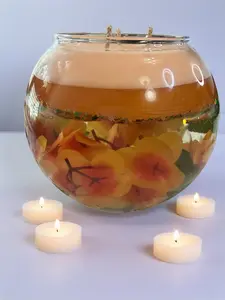 Vela de agua decorativa.