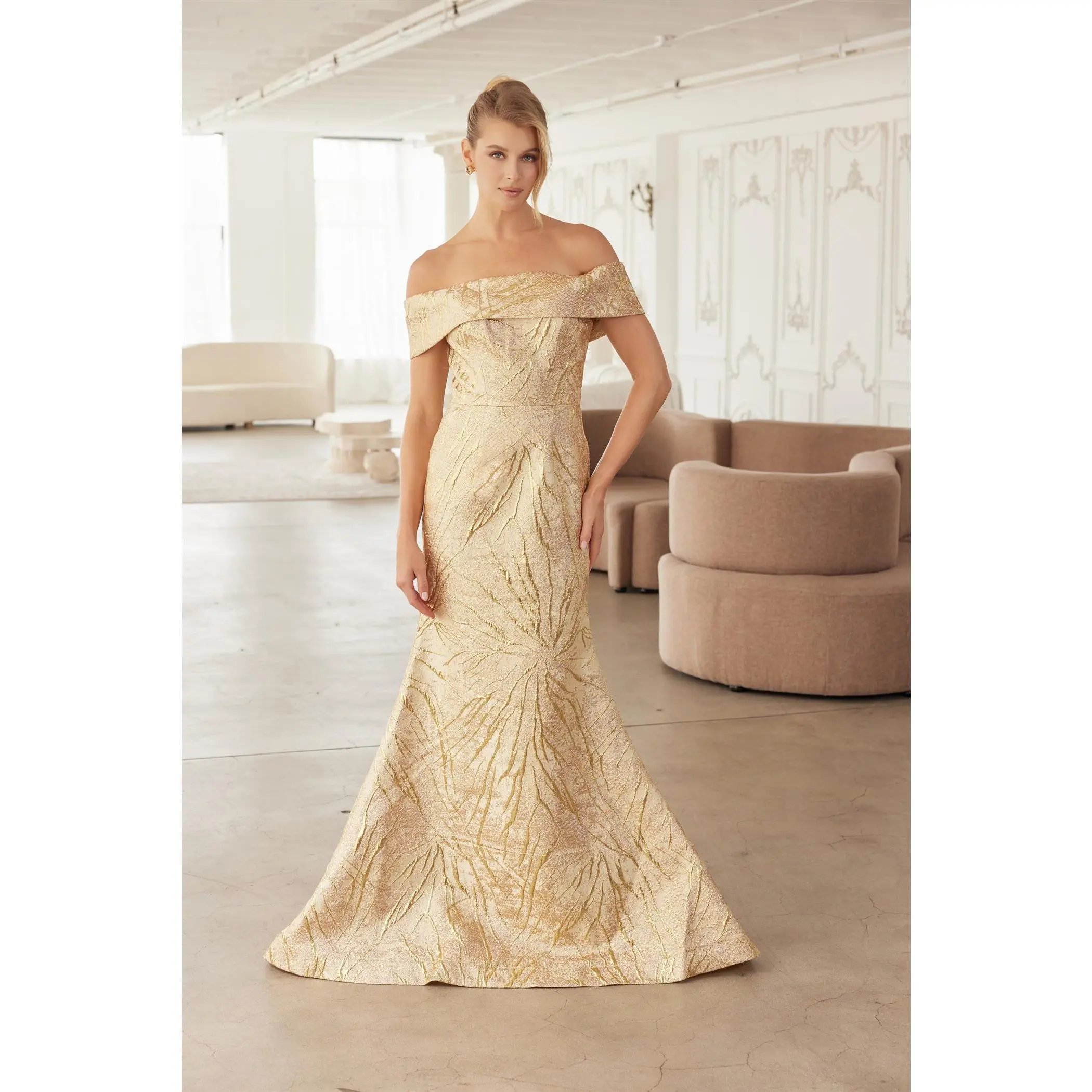 Nox Anabel -MJ144 Off Shoulder Trumpet Mother of the Bride Dress