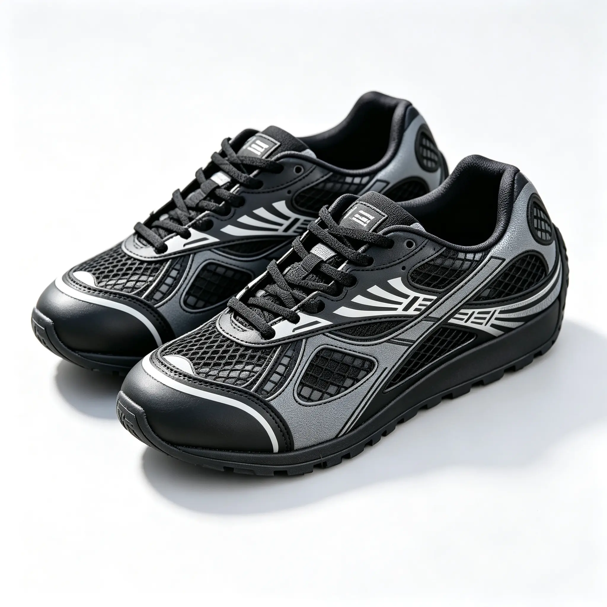 Breathable Mesh Athletic Sneakers Non-Slip Rubber Sole Lightweight Outdoor Walking Running Casual Shoes for Men, Synthetic, Uneven Surfaces, Improved Stability, Slopes