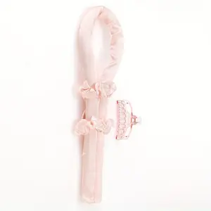Heatless Curling Rod Headband No Heat Silk Curls Ribbon Hair Rollers Sleeping Soft Headband Lazy Hair Curlers Hair Styling Tools Heatless Curling Set