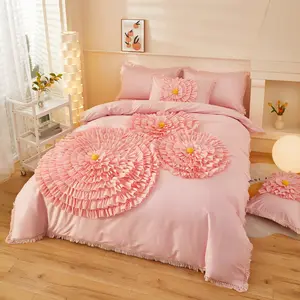 Duvet Cover Set, Boho Tufted Comforter Sets with Zipper Closure, Including1 Duvet Cover & 1/2 Pillowcase without Filler, Soft Comfortable Bedding Set for Home Bedroom