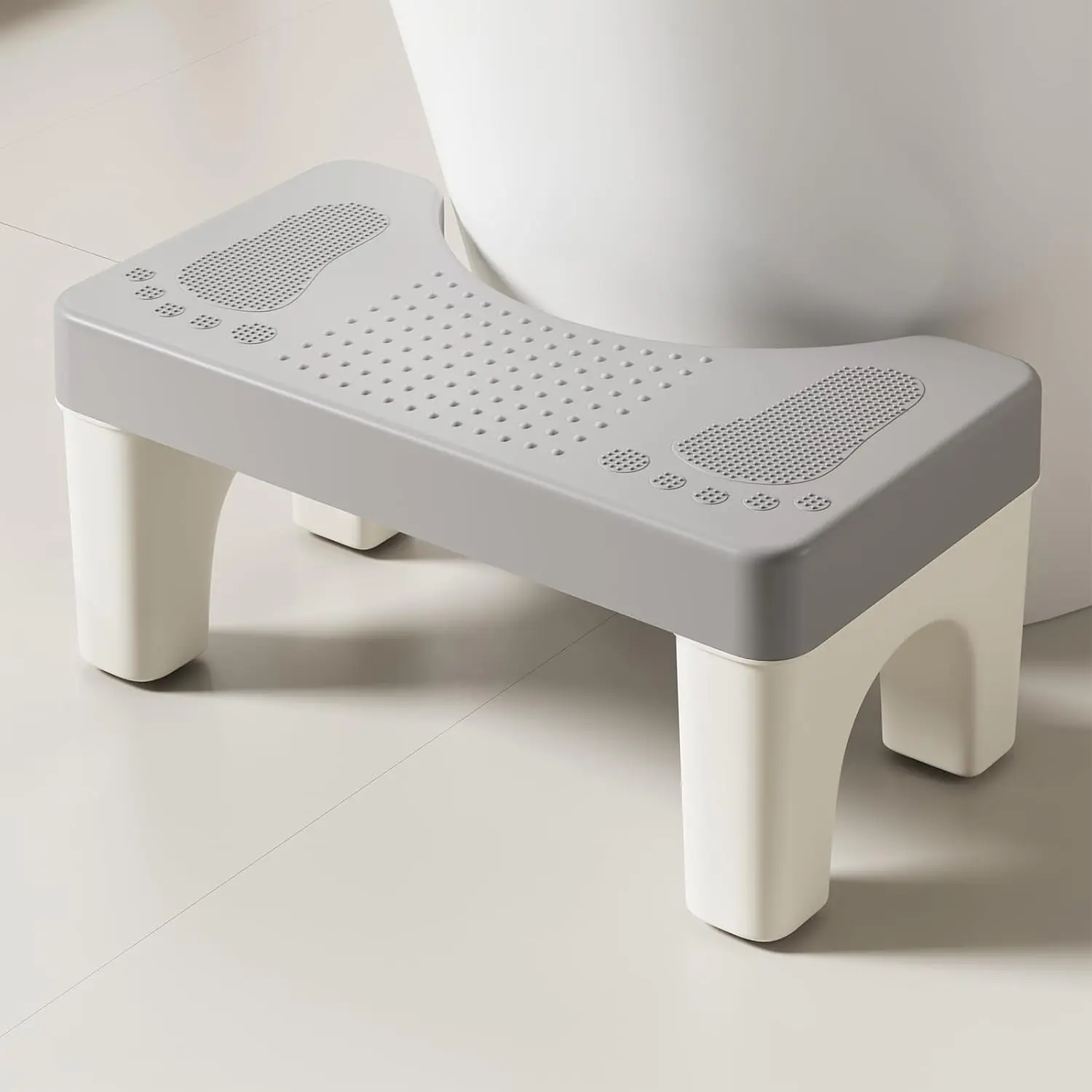 Adult bathroom Toilet Stool, 1 Plastic Portable Footstool, Bathroom Non-slip Toilet Auxiliary Step Stool FathersDayGift#SummerVibes