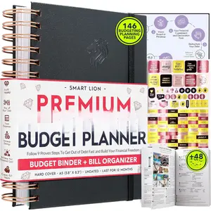 Spiral Budget Planner 2025 and Monthly Bill Organizer with Pockets - A Finance Journal and Debt  for Bill Payments & Savings | A 12-Month Financial Journey to Financial