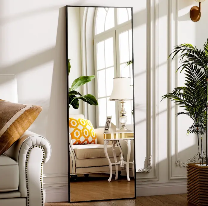 59"x 16" Full Length Mirror Rectangle Body Dressing Floor Standing Mirrors