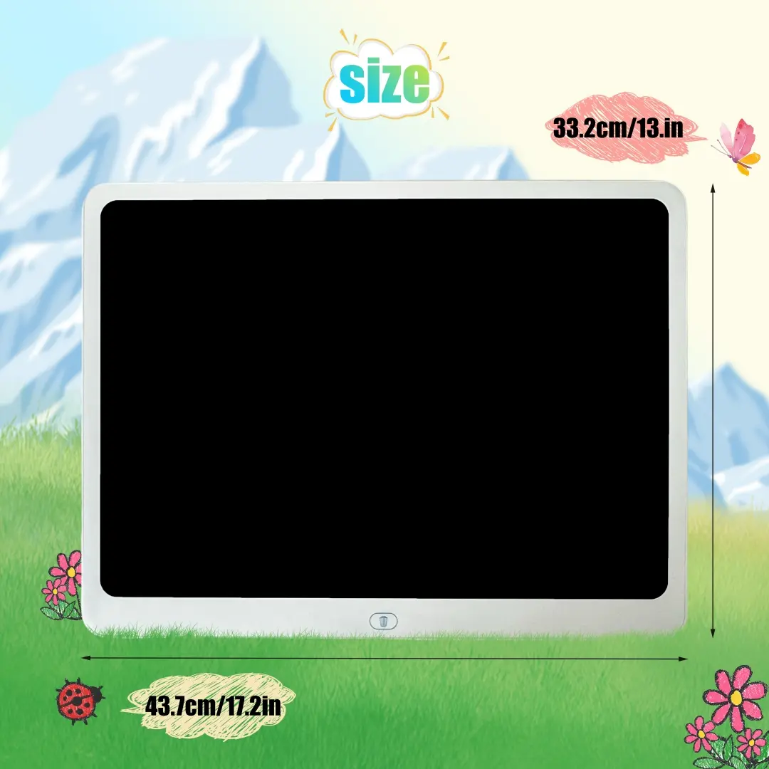 20-Inch Colorful LCD Writing Tablet for Toddlers, Erasable Reusable Electronic Doodle Board, Educational Arts & Crafts Toy, Valentine's Day Gift, Toddler