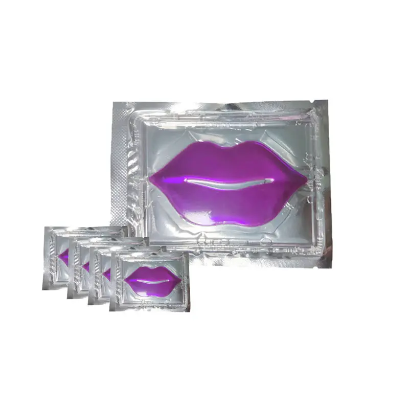 K-Beauty Collagen & Hyaluronic Acid Lip Mask Patches – 5 Pairs, Deep Nourish & Plump, Smooth Fine Lip Lines & Hydrate, Moisturizing Lip Care for Dry Lips, All Skin Types