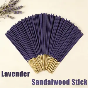 Handmade Vintage Bamboo Craft Incense Sticks, Lavender Scented, Long-Lasting Fragrance, Suitable for Home & Office Use, Multiple Packaging Options