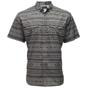 Hooey Men's Sol Pearl Snap Charcoal Short Sleeve Shirt