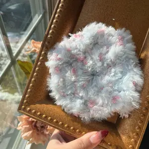 Artivelle Handmade crochet hair scrunchie [cotton candy]