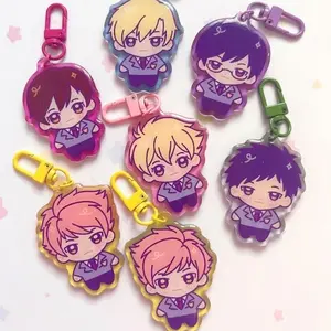 OHSHC Ouran Host Club Chibi Gummy Charms Keychains - Cute Characters, Kawaii Bag Charm for Keys, Backpack & Gifts, Collectible Fan Accessory, Aesthetic Game Merch!