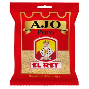 El Rey Pure Garlic Powder 25g (0.88 oz) – Ajo Puro Molido – Colombian Seasoning