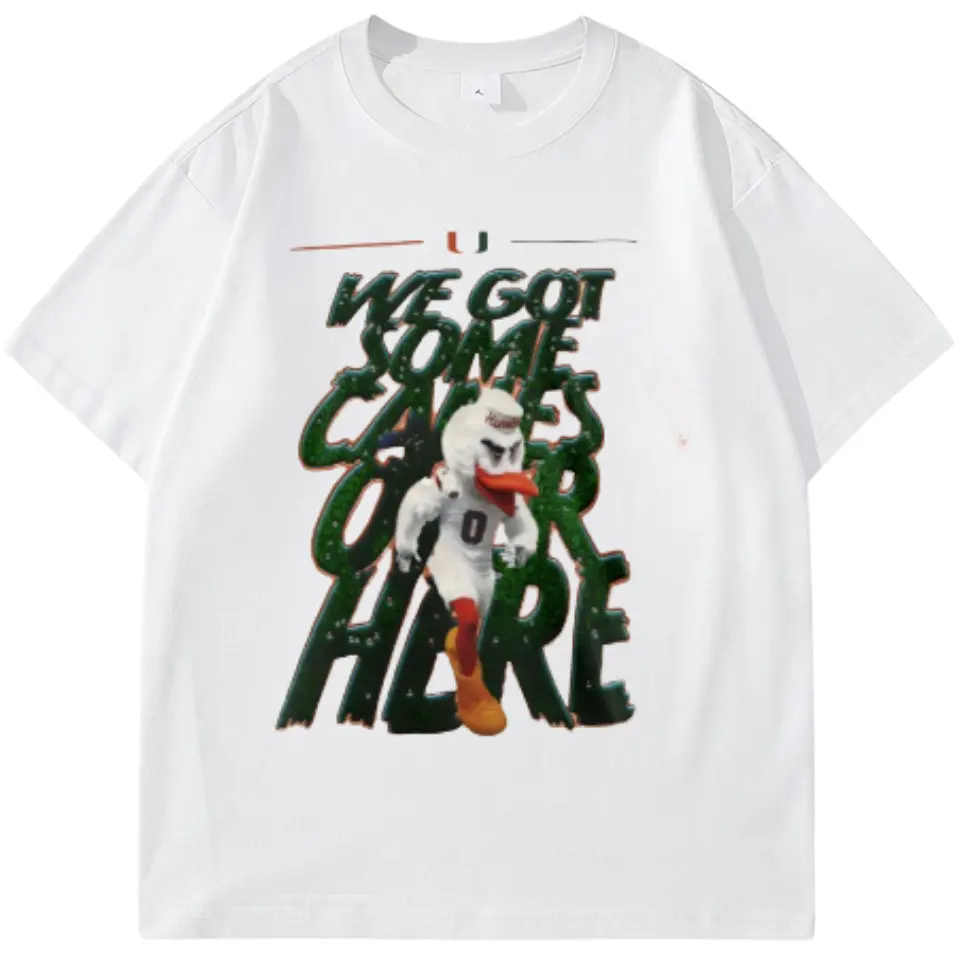 [ SALE OFF 50%] We Got Some Canes over Here Hurricanes T-Shirt Game Day Graphic Tee - White Unisex Cotton Fan Apparel