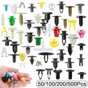 Car Plastic Rivet Fastener Clip, Mixed Car Bumper Door Panel Trim Clip, Universal Car Interior Accessories for Car Door Panel, Automotive, Vehicle, Replacement