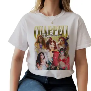 Vintage Chappell Roan Ver 4 Cotton Shirt - Unisex - Top Womenswear Check Comfy Prints Underwear Embroidered Lady