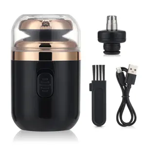 LD Portable Rechargeable Men's Shaver: White 2-in-1