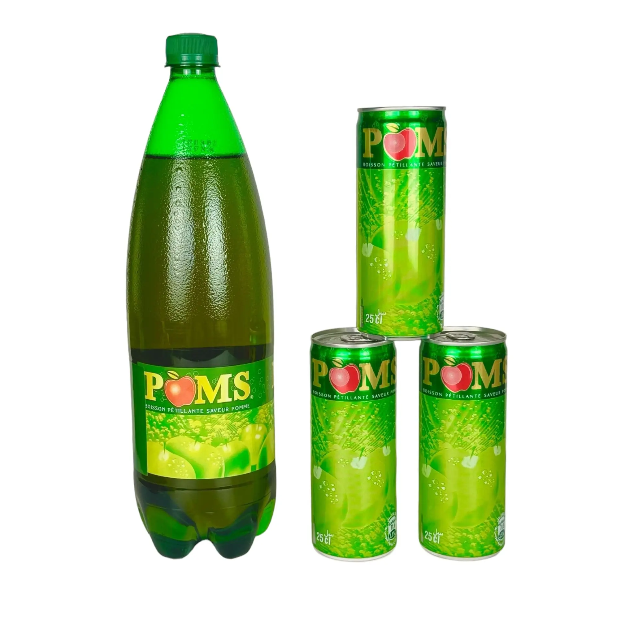 POMS Apple Flavored Soft Drink - A Moroccan Soda