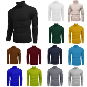 Fall Outfits Men's Knitted Ribbed Turtleneck/High Neck Slim Fit Basic Sweater - Best Choice in Winter Casual Fabric Knitwear Menswear Soft Jacket Jeans Long Outdoor Pullover Suit Long Sleeve Thick