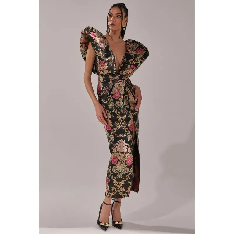chinese dress ladies Baltic Born Womens Raelynn Maxi Dress | Dusty Blue Floral