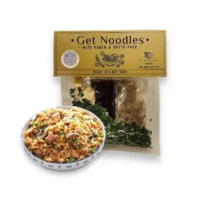 3-Pack of Get Noodles Miso Ramen & Broth Packs Ramen Booster for flavor and Health Benefits | Miso Broth Pack with Herbs and Spices |  Soup and Rice Kit | Natural Organic Low Fat Dairy Free Low Sugar Probiotic Healthy Alternative Gluten Free BPA Free Pack