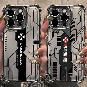 HOT ResidentS EvilS Crisises Plating Phone Case For Samsung S26 S25 S24 S23 S22 FE Edge Plus Ultra 4G 5G & iPhone 17 16 15 14 13 12 11 Pro ProMax Air