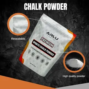 Premium Sports Chalk Powder by Arlu Fitness Tech (Gym Chalk, Rock Climbing, and Chalk on-the-go Refill)