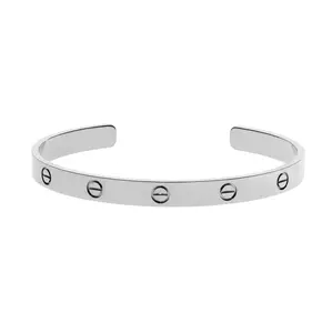Pre-owned Cartier Love Cuff Bracelet Size 20