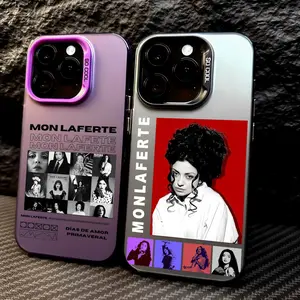 Mon Laferte Autopoietica Phone Case Accessories for iPhone 17 16 15 14 13 12 Pro Max Air | Multicolor Matte Laser Metallic Phone Case | Aurora Gradient Finish with Smooth Matte Texture | Durable Scratch-Resistant Anti-Fingerprint Protective Cover