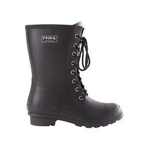 Epaga Matte Black Women's Rain Boots