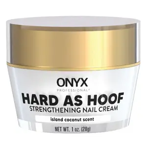 Hard as Hoof Nail Strengthening Cream, Coconut Scent - Nail Growth and Conditioning Cuticle Cream Stops Splits, Chips, Cracks & Strengthens Nails, 1 oz