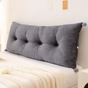 Solid Color Bed Headboard Pillow, Soft Triangle Bed Headboard Cushion, Bedroom Accessories, Bedding Supplies for Home Bedroom Hotel Dormitory